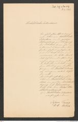 k.k. naturhistorisches Hofmuseum, Intendanzakten 1885-1896 (Hauer), Aktenzahl Z.5/1889, Seite 1